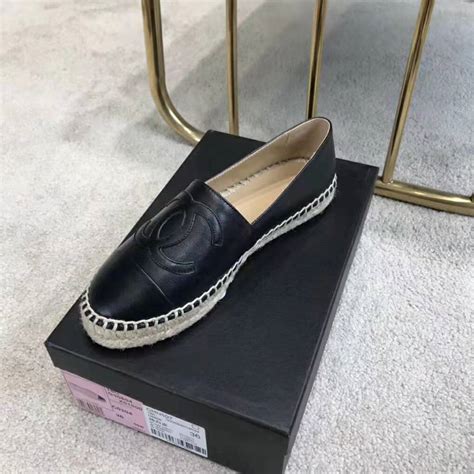 chanel espadrilles black size 38.